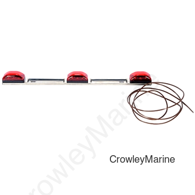 Optronics LED Red ID Bar Light - 9 Diodes, Waterproof, 1-Wire, Over 80" (451237)