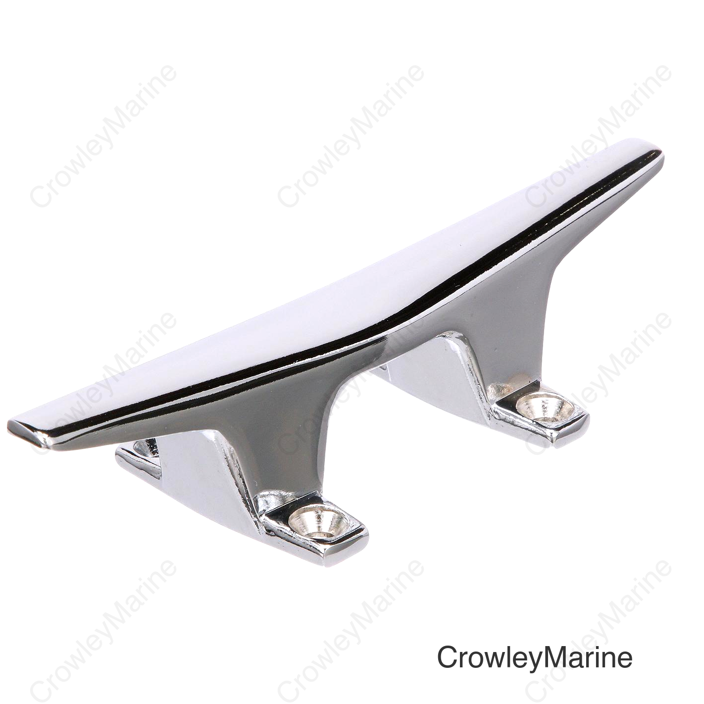 Seachoice Hollow Base Cleat, Chrome-Plated Zamak, 6 in. Long