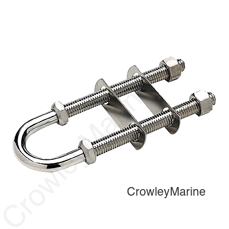 Stainless Bow Eye, 3/8 x 3-7/16, Bulk
