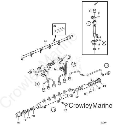 Flange Screw (V2) - Volvo Penta (987494)