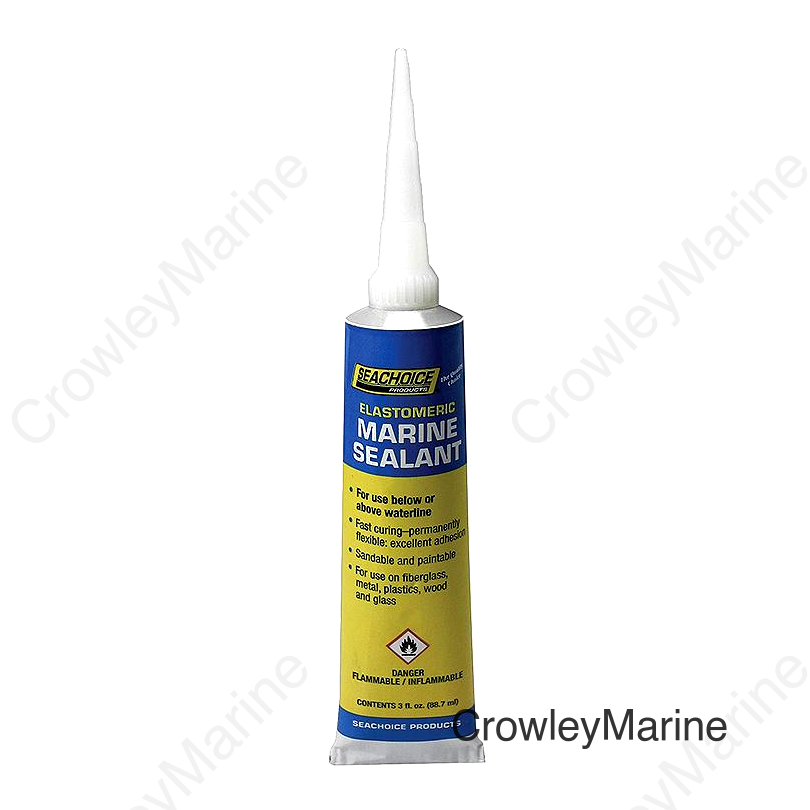 Seachoice 96881 Elastomeric White Marine Sealant, 3 oz.