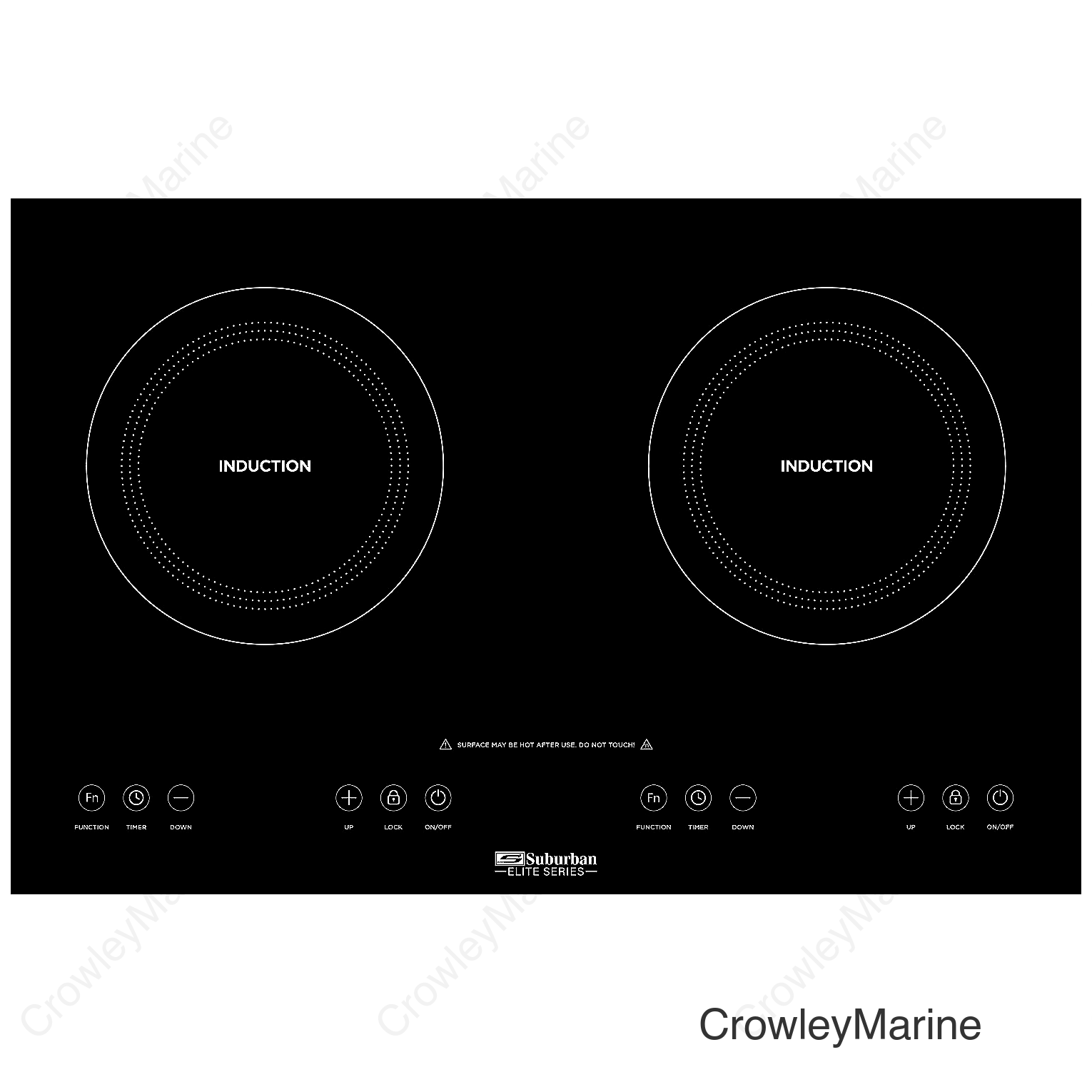 Suburban 3309A Elite Series Induction Cooktop, Double Element