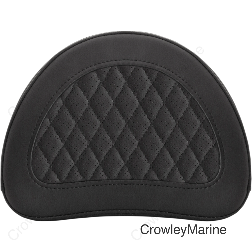 Sissy Bar Pad - Lattice Stitched - Black