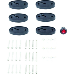 LED Oval BOAT Light KIT- LED-6PK (LED-33255-6KT-DP)