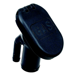 Black Plastic Gas Fill & Tank Vent w/Angled Neck thumbnail-0
