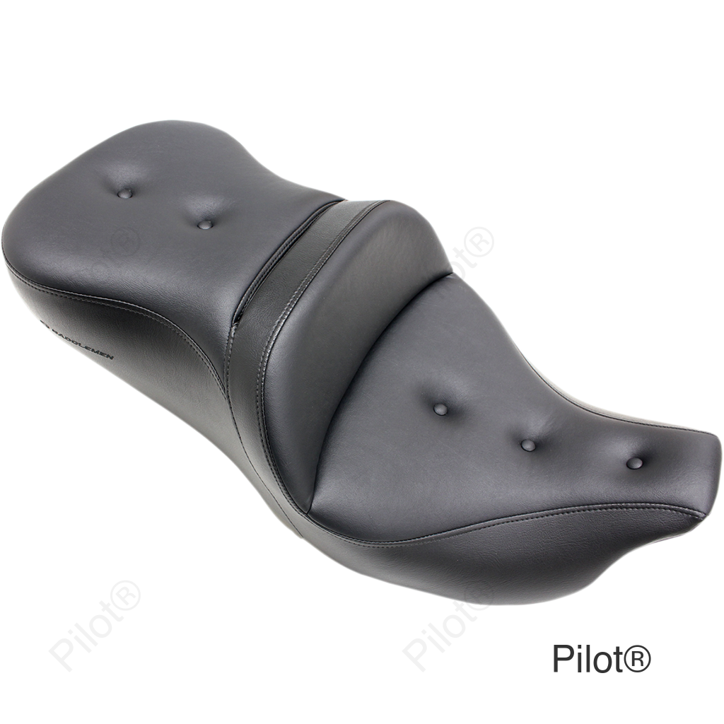 Pillow-Top Roadsofa™ Seat - with Backrest - Black - FLH/FLT '08-'23
