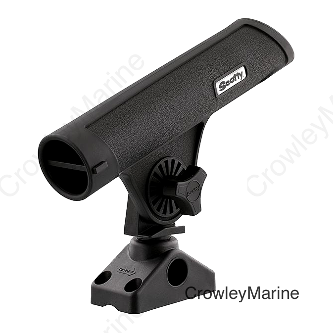 Scotty 350 Rodmaster II Rod Holder w/#241 Combination Side/Deck Mount, Black, 12/case