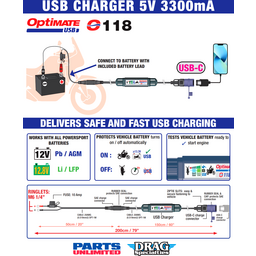 Battery to USB-C Charger with SAE thumbnail-1