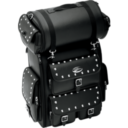 Sissy Bar Bag - Desperado - Black Studded thumbnail-2