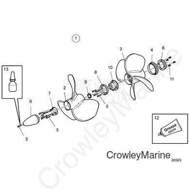 Propeller Kit - Volvo Penta (21916044)