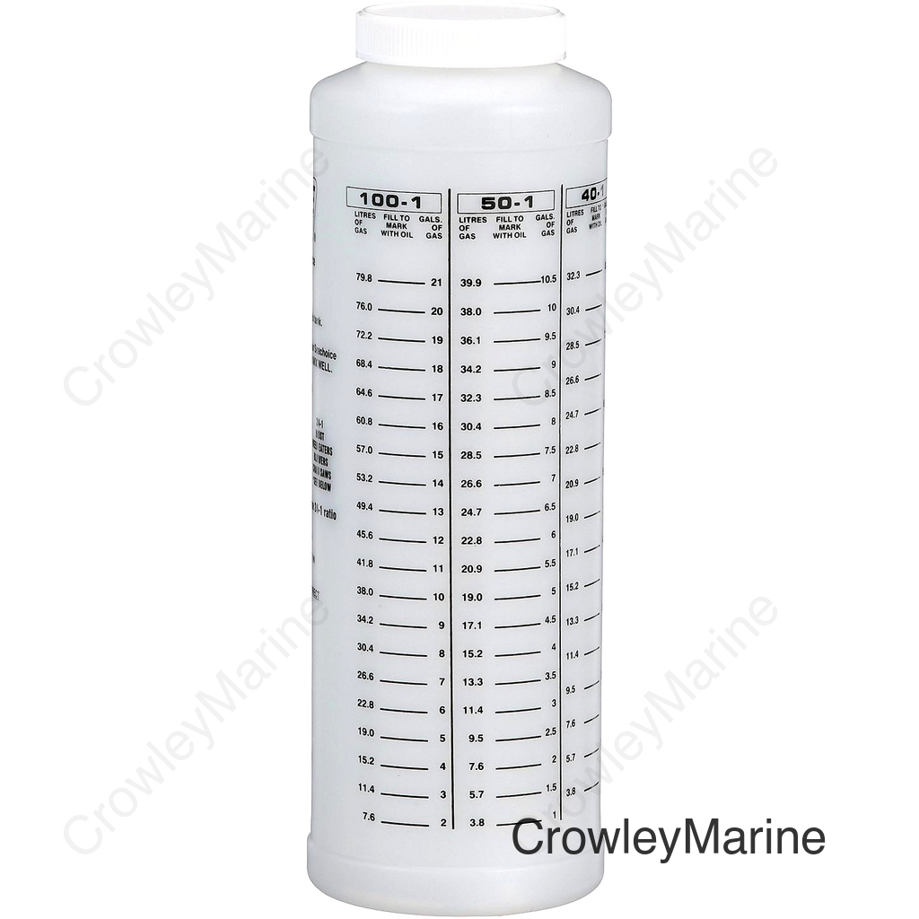 Seachoice 2-Cycle Engine, Oil to Gas Measuring Container, 32 Oz., Wide Mouth Bottle