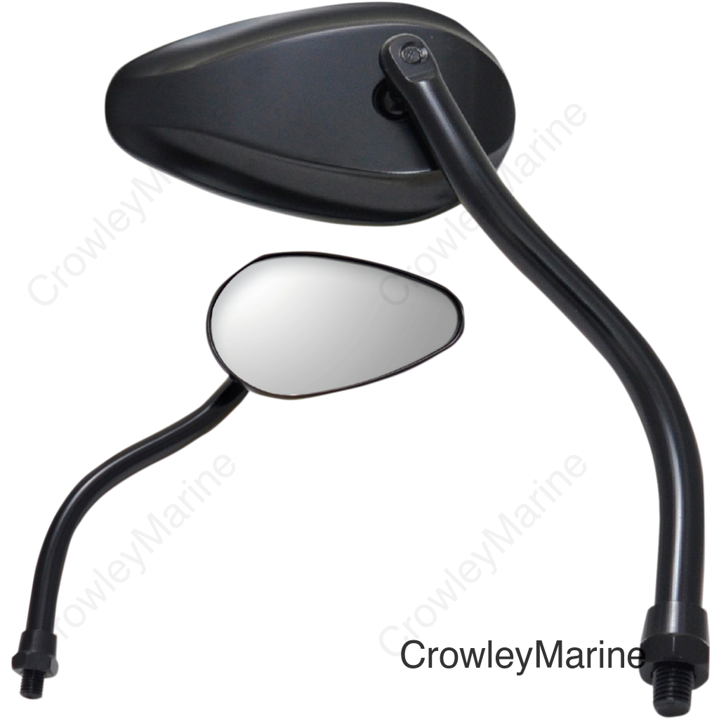 MIRROR PU TEARDROP BLK