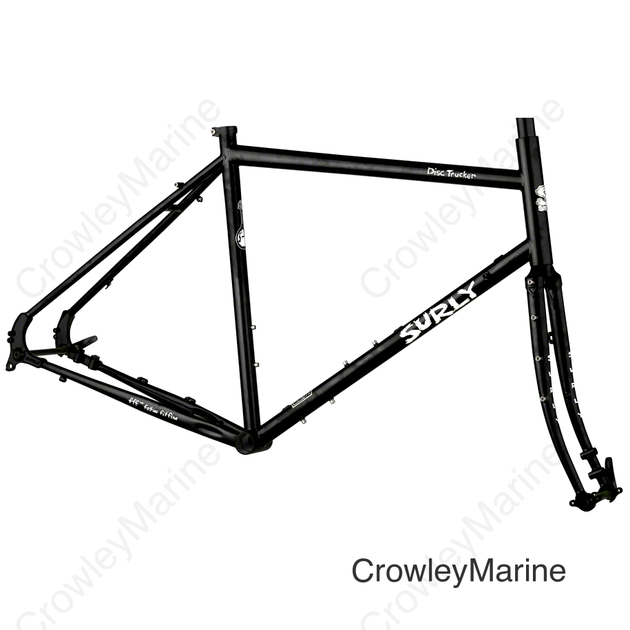 Surly Disc Trucker Frameset - 700c Steel Hi-Viz Black 64cm
