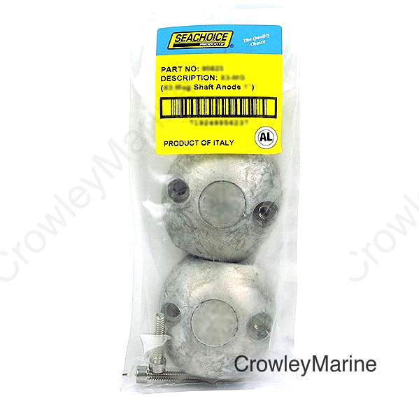 Seachoice 95621 Streamlined Shaft Anode w/Allen Screw, Aluminum, Model X3, Size 1"