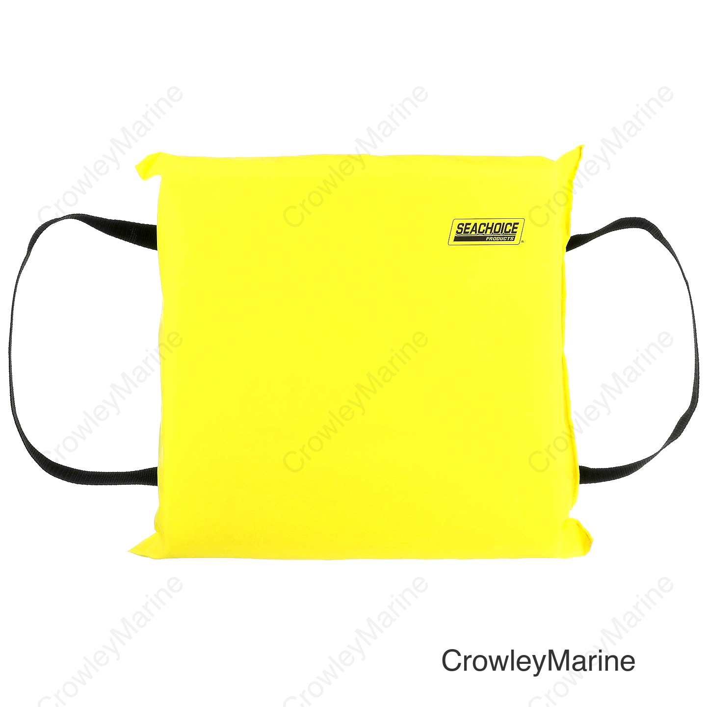 Seachoice Emergency Marine Foam Flotation Cushion, Square, 15 In. X 15 In., Safety Yellow