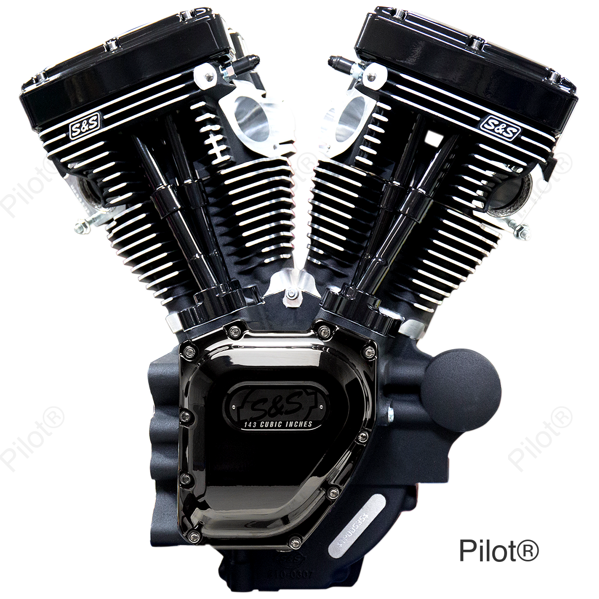 T143 Long Block Engine - Black - Dyna