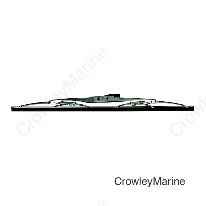 Marinco 34024S Deluxe Stainless Steel Wiper Blades, 24"