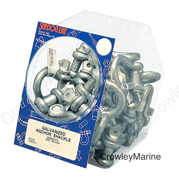 1/4" Galvanized Anchor Shackles, 50 Pieces