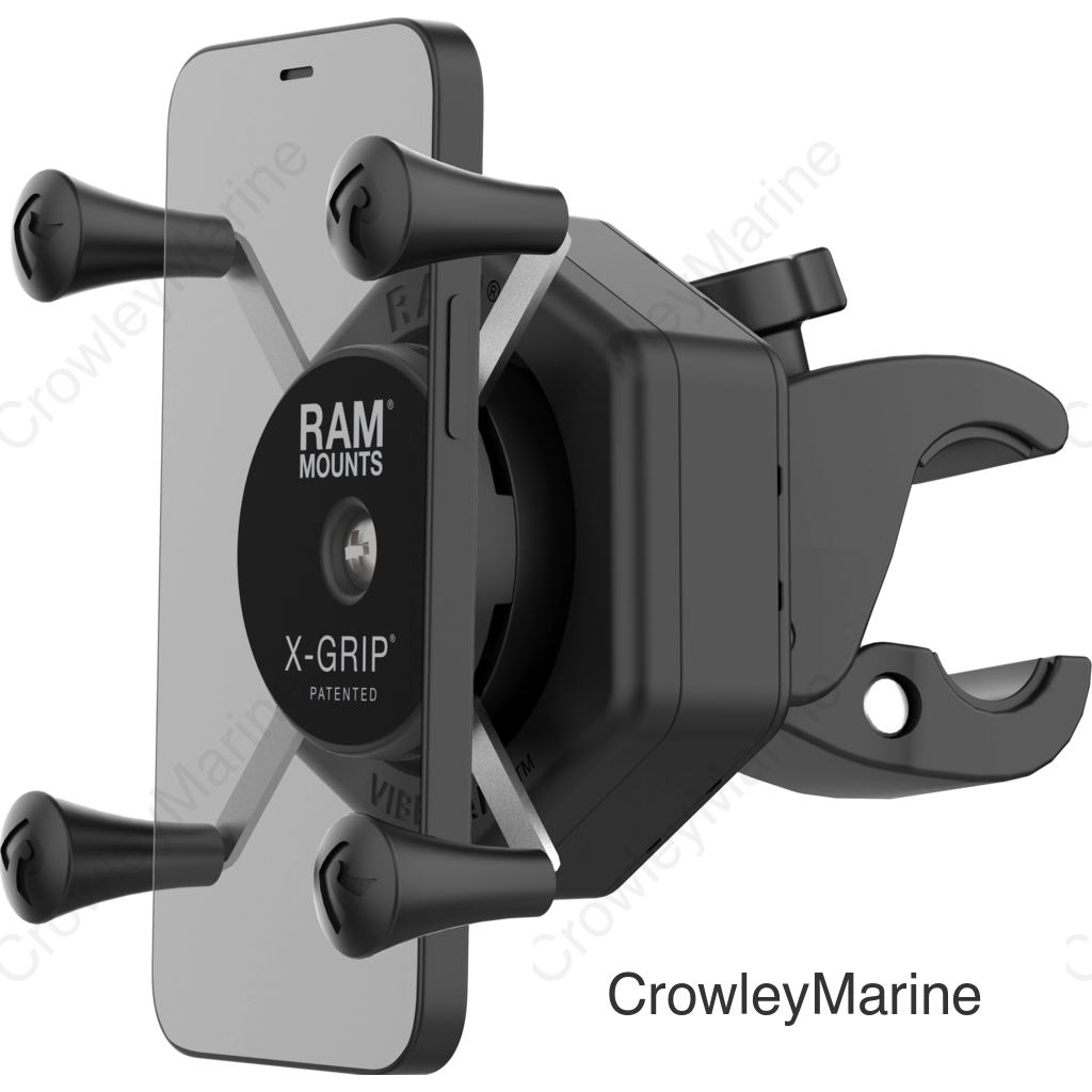 X-GRIP VIBE-SAFE PHONE MOUNT WITH SMALL TOUGH-CLAW
