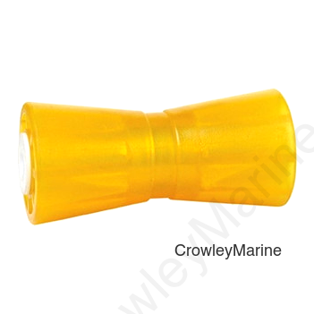 Marine Roller V-Type 8" Amber PVC, 5/8" Hole (404900)