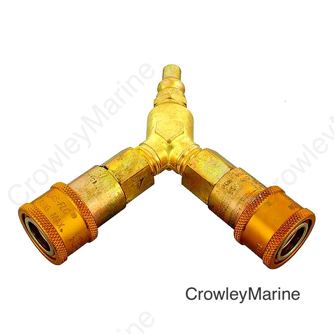 JR Products 0731705 1/4" Gas Interchange Y-Splitter