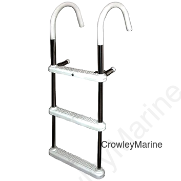 3-Step Ladder, 7" Hook, 40"W x 15"W