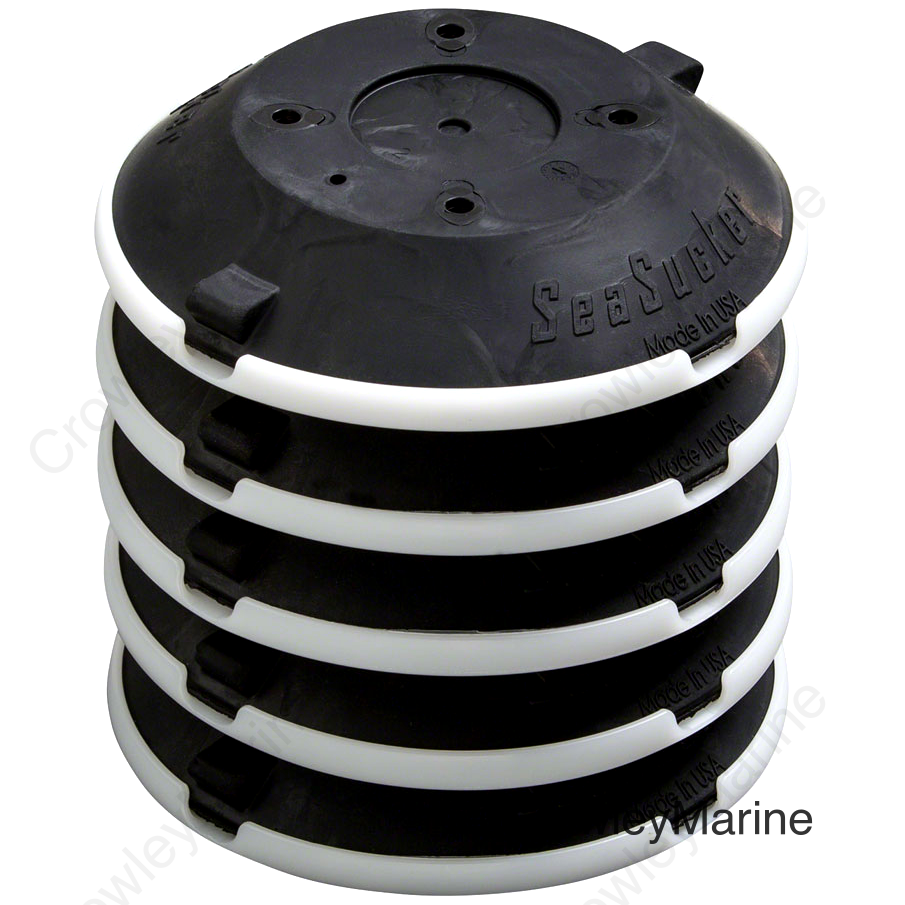 SeaSucker Replacement Vacuum Pad - 6 - 5 Pack Black