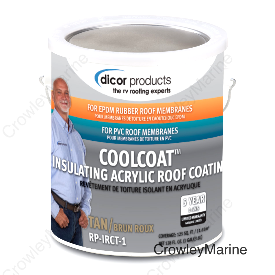 Dicor Cool Coat™ Insulating Roof Coating, Tan, Gal.