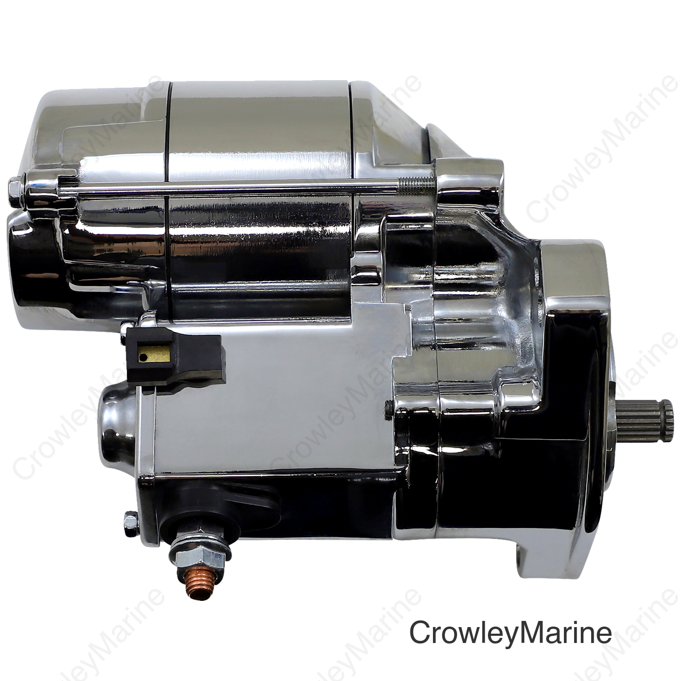 Starter Motor - Harley Davidson - Chrome