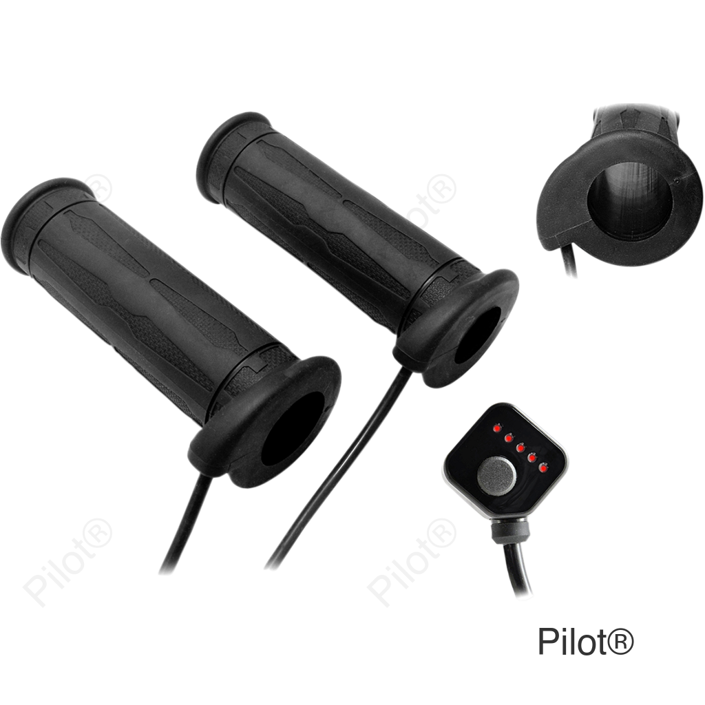 Grips - Heated - Twist Throttle - 5 Level - 7/8"