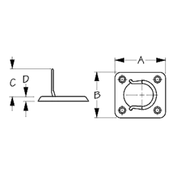 Stainless Surface Mount Lift Ring thumbnail-1