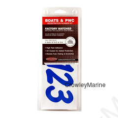 Hardline Boat Lettering Registration Kit 3 in. - 400 Blue Solid