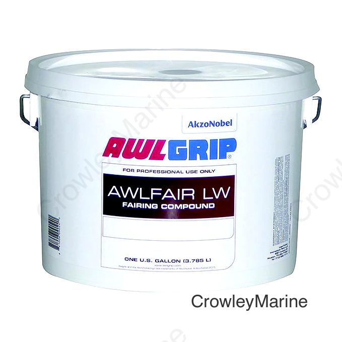 Awlfair LW Trowelable Fairing Compound Base, White Gal.