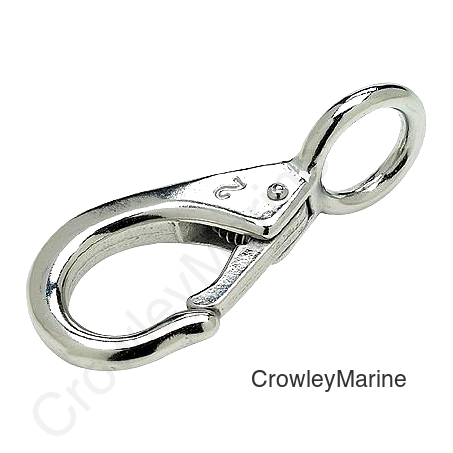 Seachoice Fast Eye Snap in 316 Stainless Steel, Eye Size 13/16 in, Length 3-1/4 in.