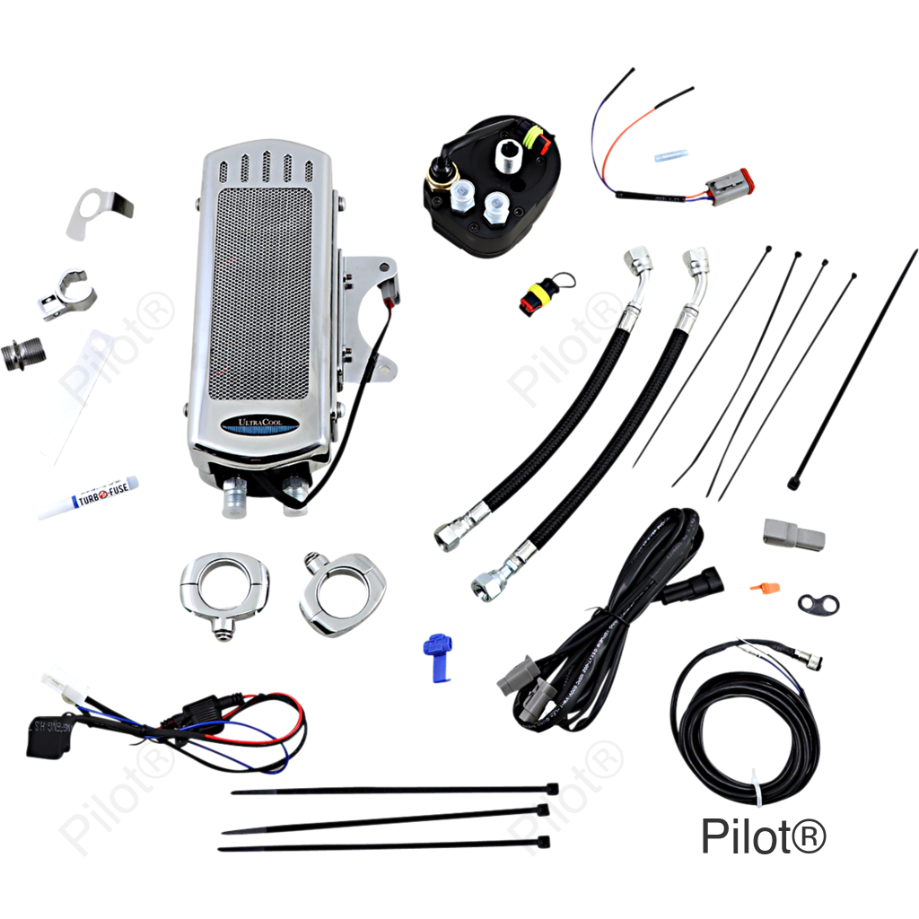Oil Cooler Kit - Chrome - Touring/Trike