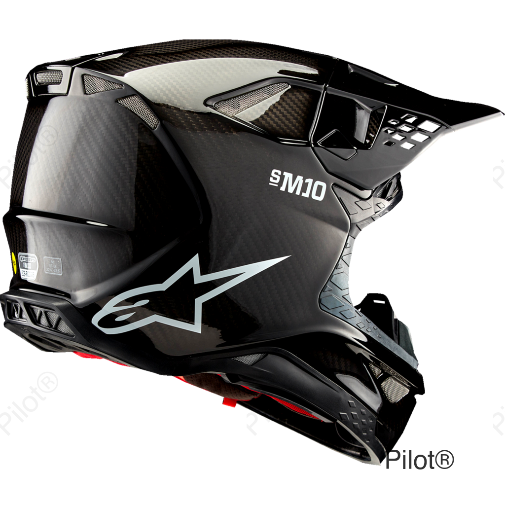 Supertech M10 Helmet - Solid - MIPS® - Gloss Black Carbon - Small