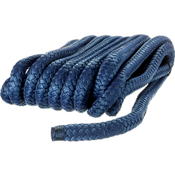 Seachoice Double-Braid Nylon Dock Line w/ Eye Splice, Pre-Shrunk, Heat Stabilized, 5/8 In. X 25 Ft., Navy Blue thumbnail-3