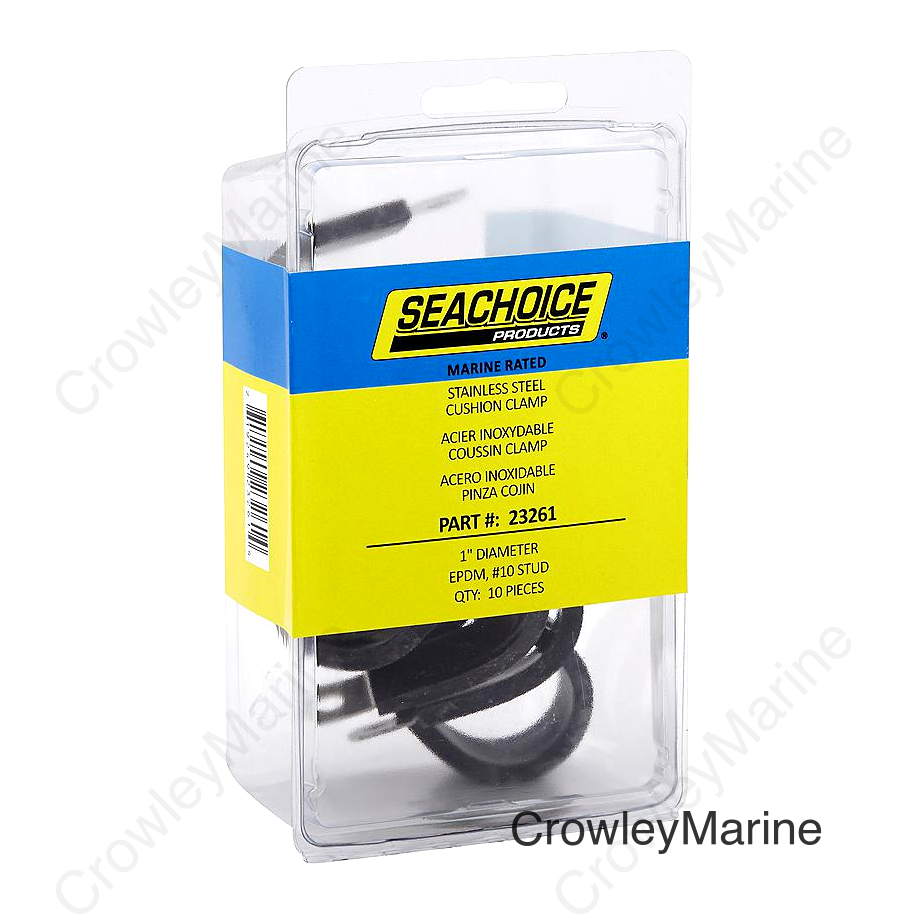 Seachoice Stainless Steel Cable Clamps, 1 In., EPDM