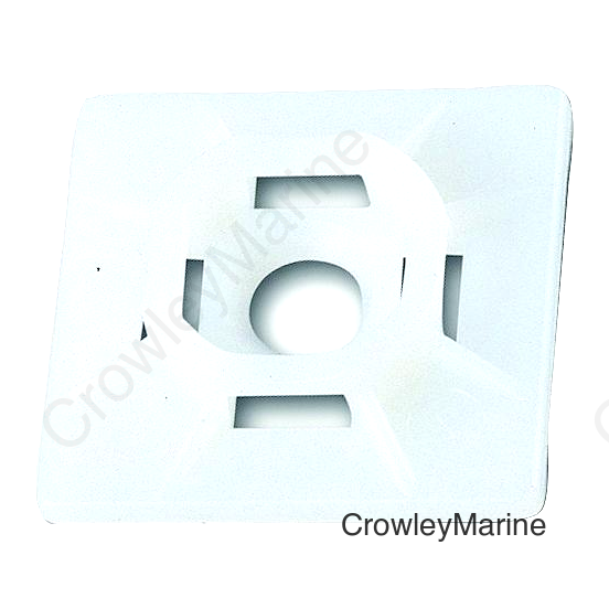 Ancor Cable Tie Adhesive Mounts, Natural, 25/pk