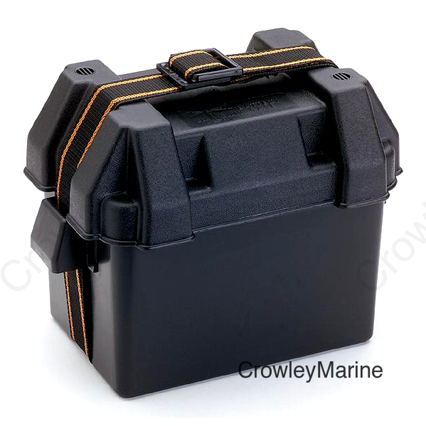 Attwood 90821 Standard Battery Box, Black, Vented - Fits Group 16
