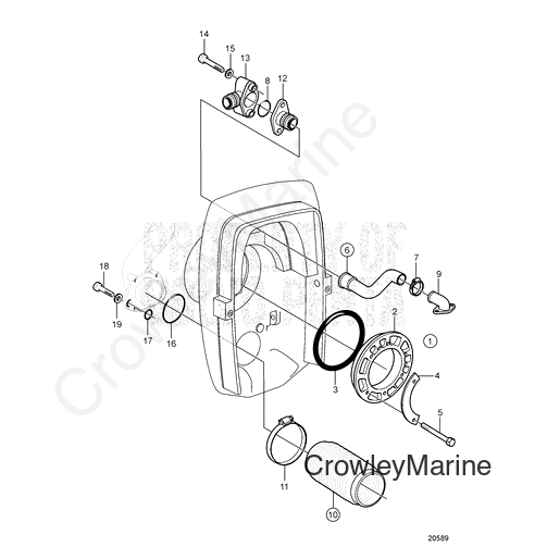 REAR HUB A B C DUOPROP (3843316)
