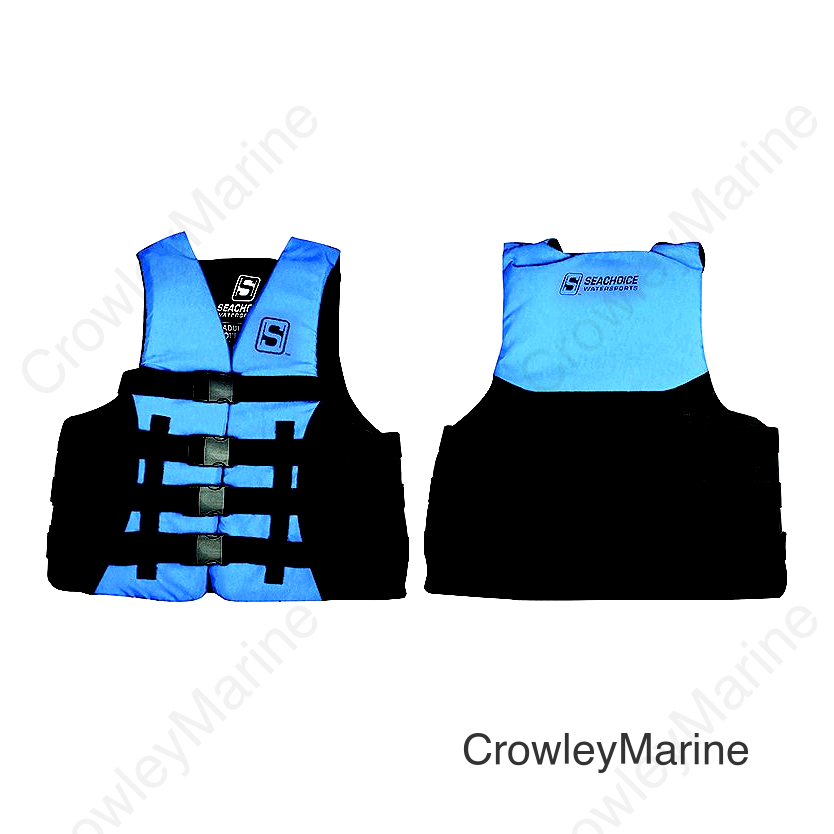 Seachoice Evoprene Multi-Sport Life Jacket - XL - Blue/Black, Fits Chest 40-44 in, USCG Level 70