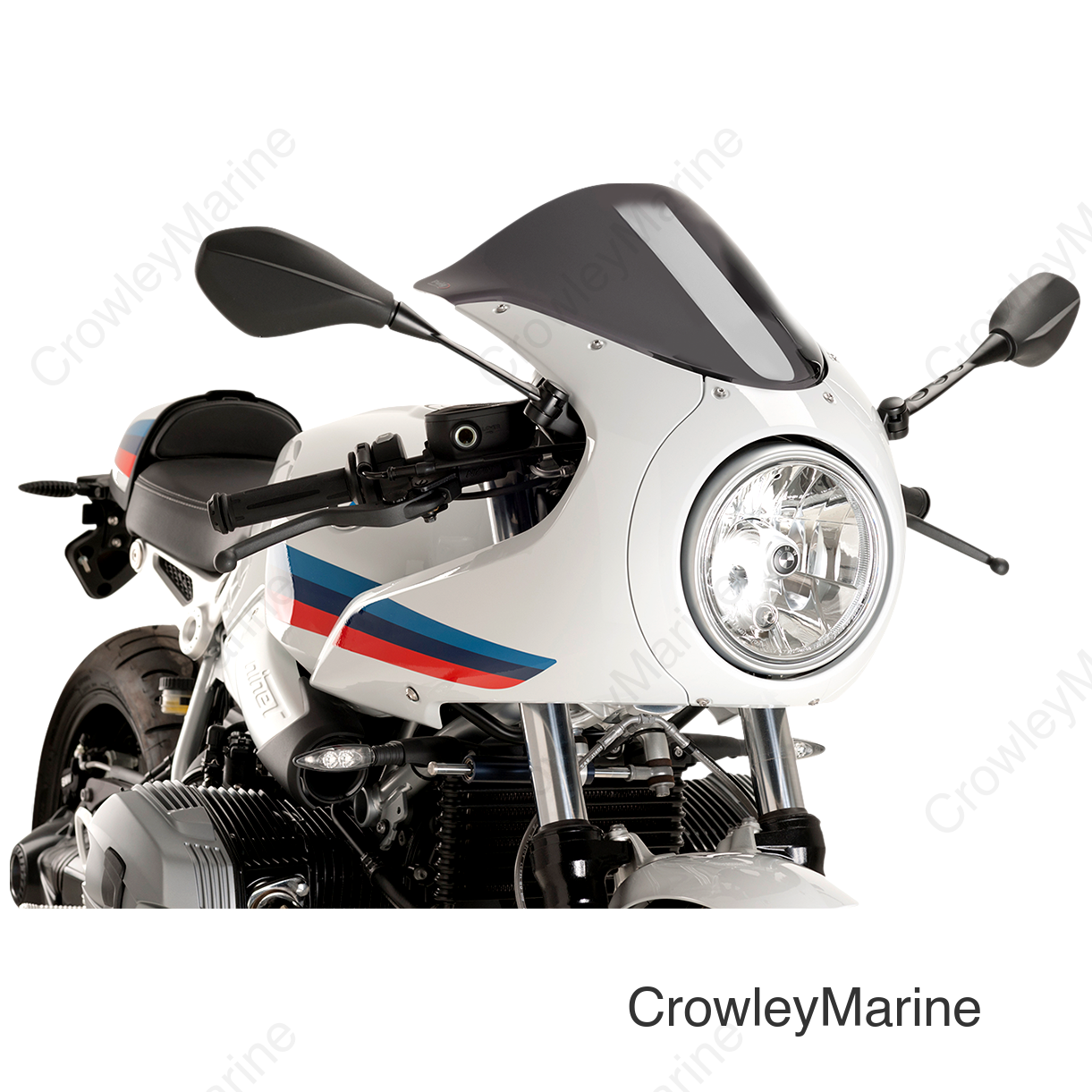Race Windscreen - 15-1/4" - Dark Smoke - BMW