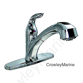 Valterra Phoenix 8" Hybrid RV Kitchen Faucet with Pullout Spout & 56" Hose