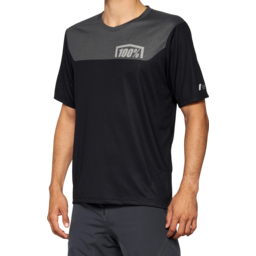 Airmatic Jersey - Short-Sleeve - Black/Charcoal - Small thumbnail-0