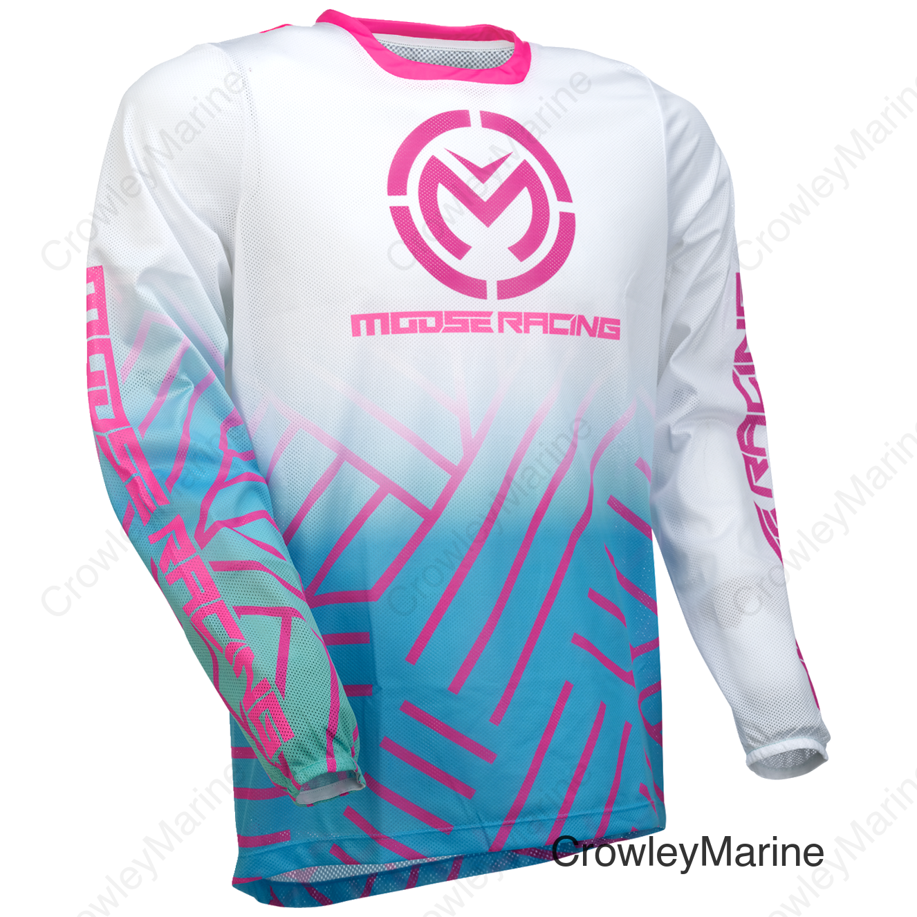 JERSEY SAHARA PINK/BLUE/WHITE SM