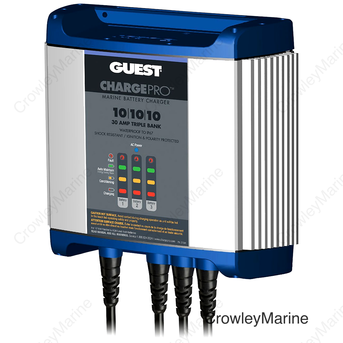 12V, 30 Amp, 3-Bank