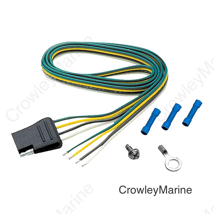 4-Way Flat Trailer Harness 48"
Car Side for 2-Wire Systems