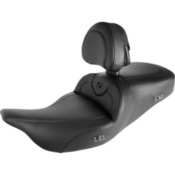 Roadsofa™ Standard Reach Heated Seat - With Backrest - Black/Black Stitching