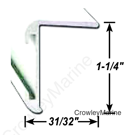 AP Products 0218520116 Long Leg Insert Corner Molding, 16' Polar White